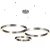 Lampa wisząca CIRCLE 60+60+80 LED nikiel na 1 podsufitce ST-8848-60+60+80 nickel - Step Into Design